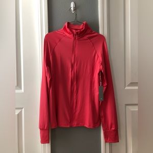 Active USA pink zipper front jacket